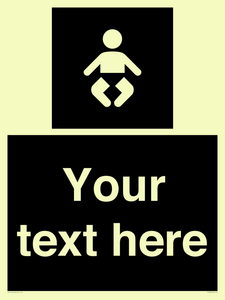 Custom information: black panel baby change